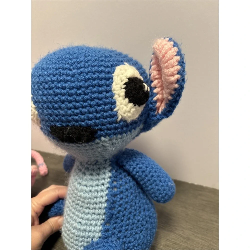 Angel & Stitch -Lilo & Stitch Disney Plush Handmade Crochet Amigurumi 11‎ Inch